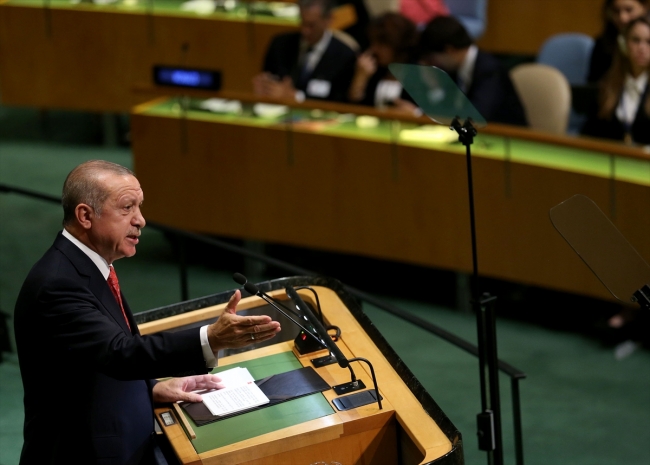 Cumhurbaşkanı Erdoğan BM'ye hitap etti